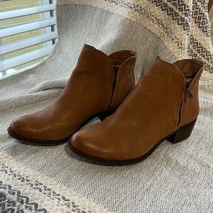 Lucky brand leather booties